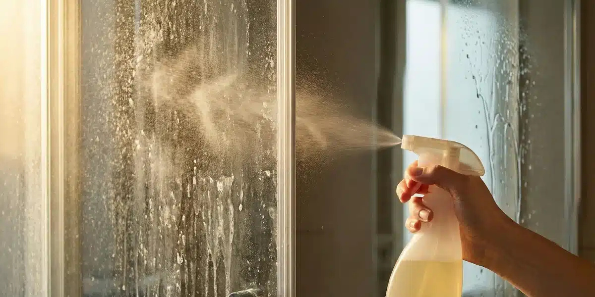 Dwa tanie produkty, które sprawią, że ściany kabiny prysznicowej będą lśnić bez