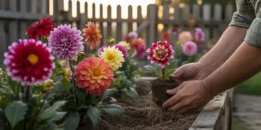 Kolorowe dalie w pełnym rozkwicie w polskim ogrodzie – sadzenie w kwietniu i najczęstsze błędy