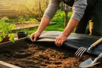 Agrowłóknina czarna jako alternatywa dla folii aluminiowej przy sadzeniu warzyw – przepuszcza wodę i powietrze