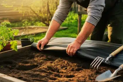 Agrowłóknina czarna jako alternatywa dla folii aluminiowej przy sadzeniu warzyw – przepuszcza wodę i powietrze