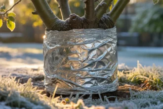 Folia aluminiowa w ogrodzie Ten trik ogrodnika zmienia sposób, w jaki chronisz rośliny przed mrozem