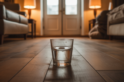 Postaw szklankę wody w tym miejscu już dziś wieczór, aby odstraszyć włamywaczy