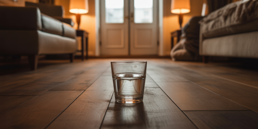 Postaw szklankę wody w tym miejscu już dziś wieczór, aby odstraszyć włamywaczy