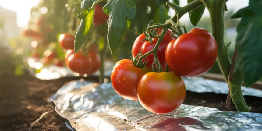 Sztuczka z folią aluminiową, która podwaja plony pomidorów prawie nikt o tym nie wie