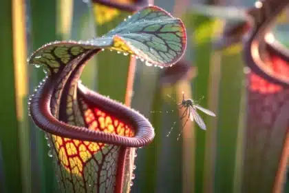 Roślina mięsożerna Sarracenia w polskim ogrodzie – naturalna ochrona przed komarami i mszycami bez chemii